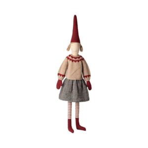 Maileg Jul - Pixy, Størrelse 6 - Pige - Nederdel og strikket sweater : Erling Christensen Møbler
