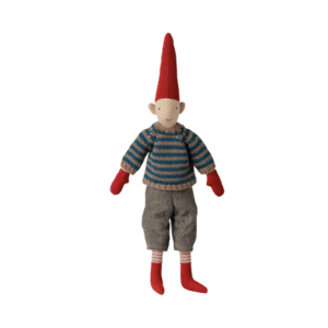 Maileg Jul - Pixy, Str. 2 - Dreng - Stribet strikket sweater : Erling Christensen Møbler